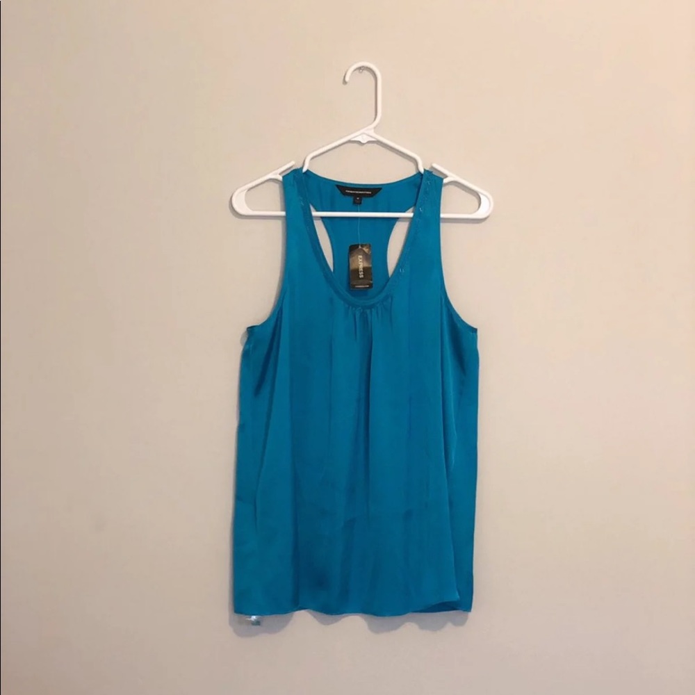 Express Blue Dressy Tank MEDIUM NWT